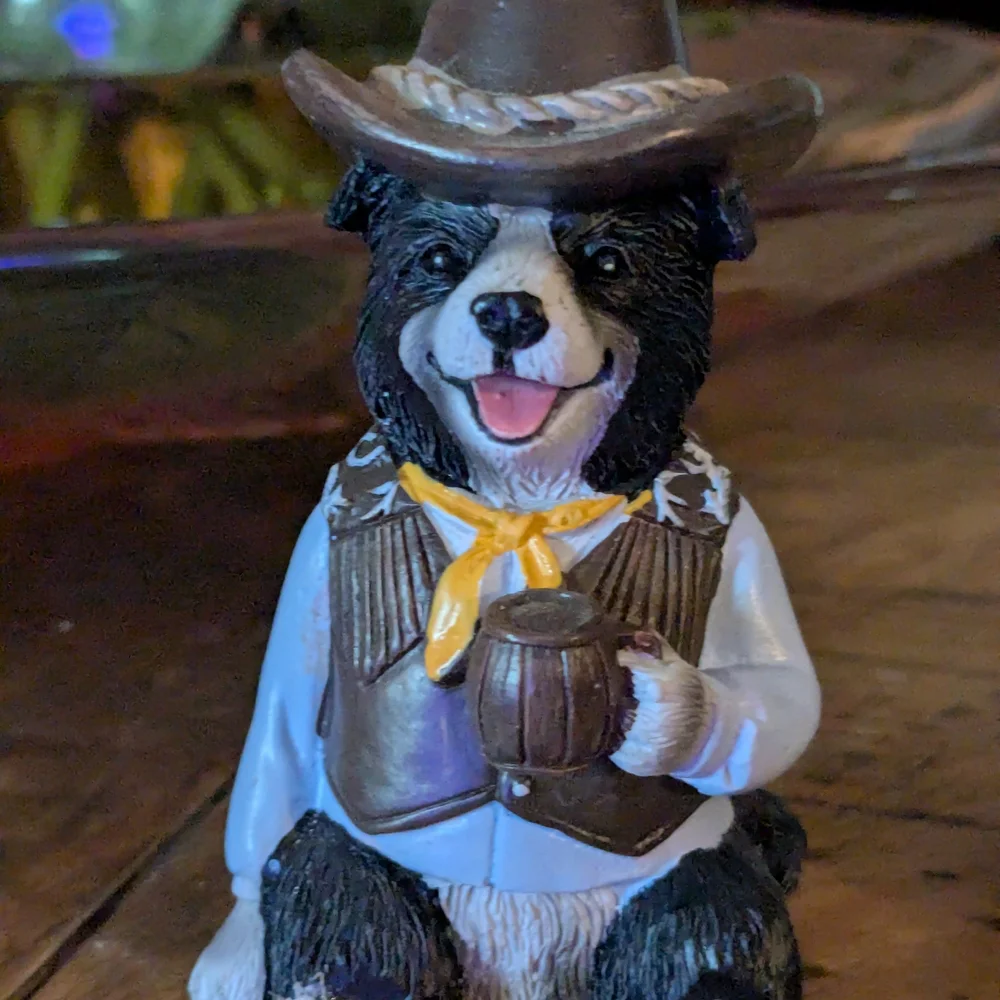 Cowboy Dog and Cat Figurine Set